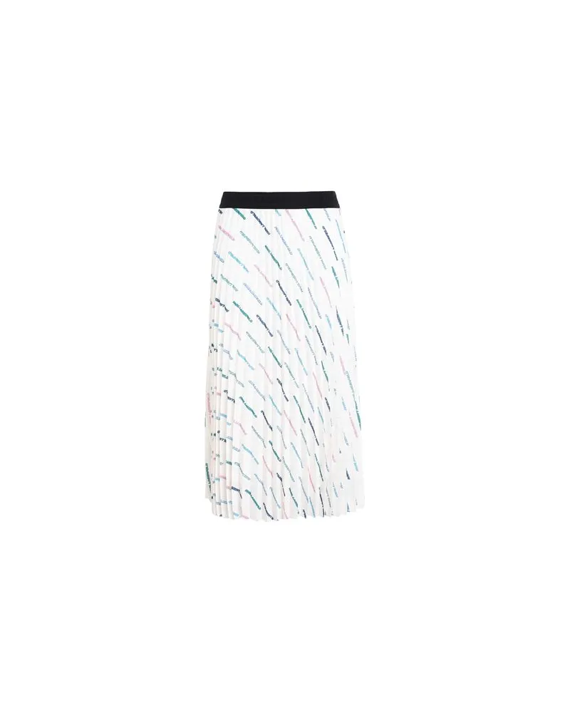Karl Lagerfeld AOP FUTURE LOGO PLEAT SKIRT - HOSEN & RÖCKE - Midi-Röckeauf YOOX.COM Elfenbein