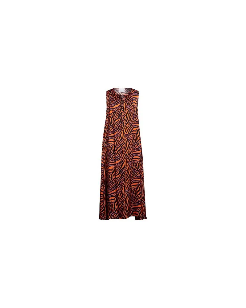 Brand Unique KLEIDER - Maxi-Kleiderauf YOOX.COM Orange