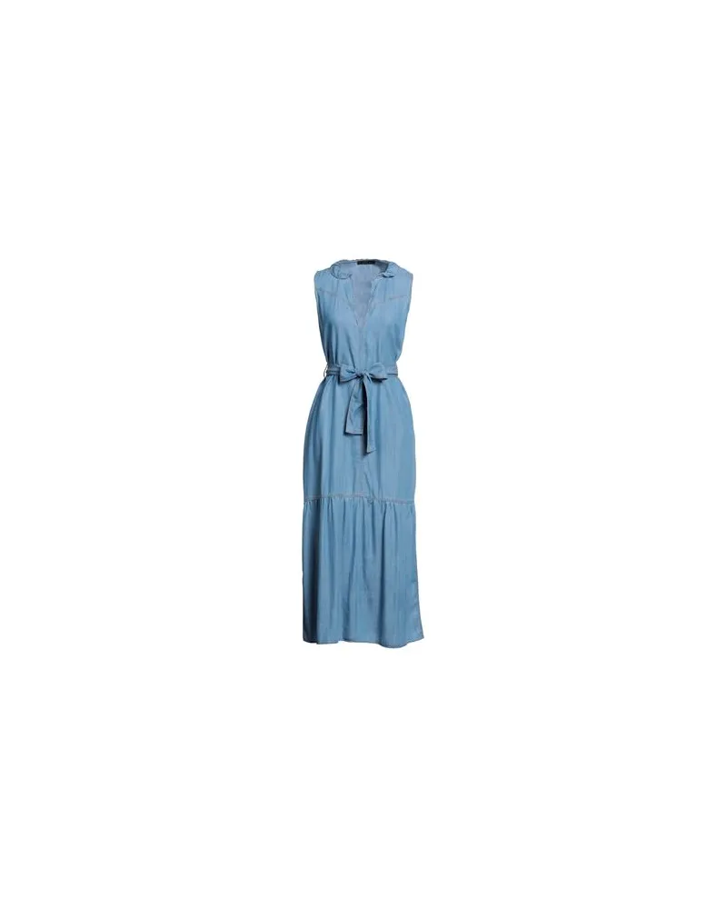 Actitude by Twinset KLEIDER - Maxi-Kleiderauf YOOX.COM Blau