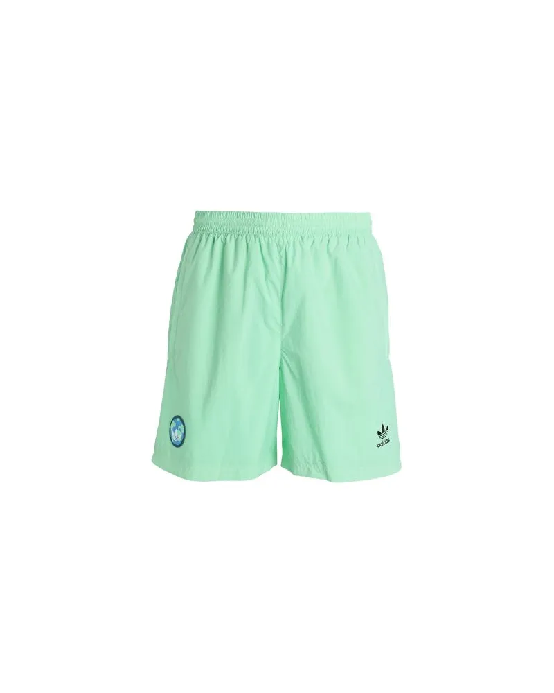 adidas HAPPY EARTH SHO  - HOSEN & RÖCKE - Shorts & Bermudashortsauf YOOX.COM Säuregrün