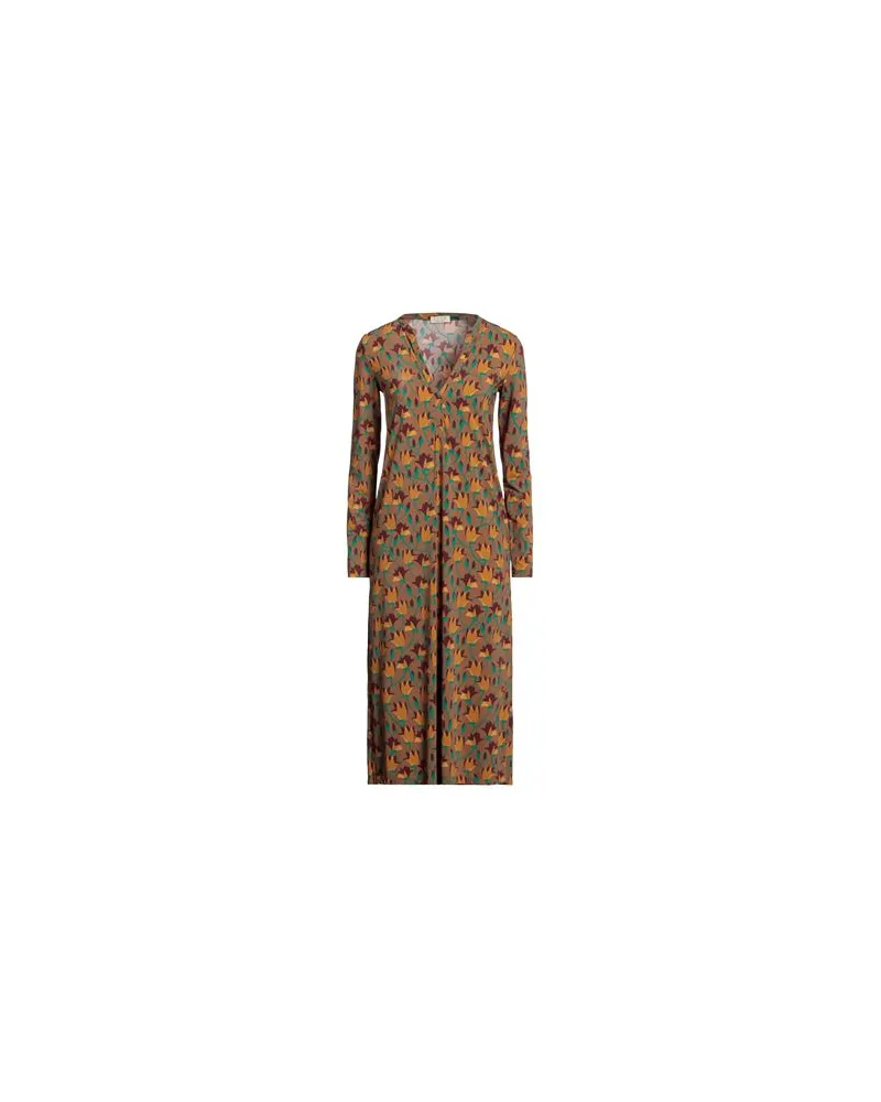 SIYU KLEIDER - Midi-Kleiderauf YOOX.COM Braun