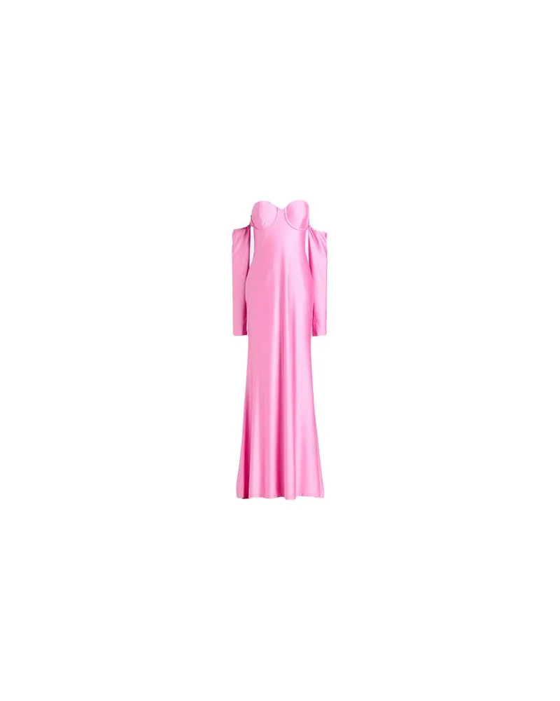 Twenty Four Haitch KLEIDER - Maxi-Kleiderauf YOOX.COM Rosa