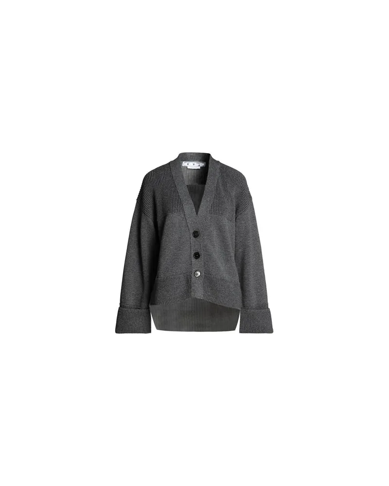OFF-WHITE STRICKWAREN - Strickjackenauf YOOX.COM Blei