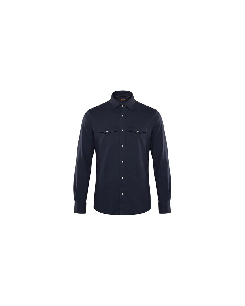 MOORER TOPS - Hemdenauf YOOX.COM Nachtblau
