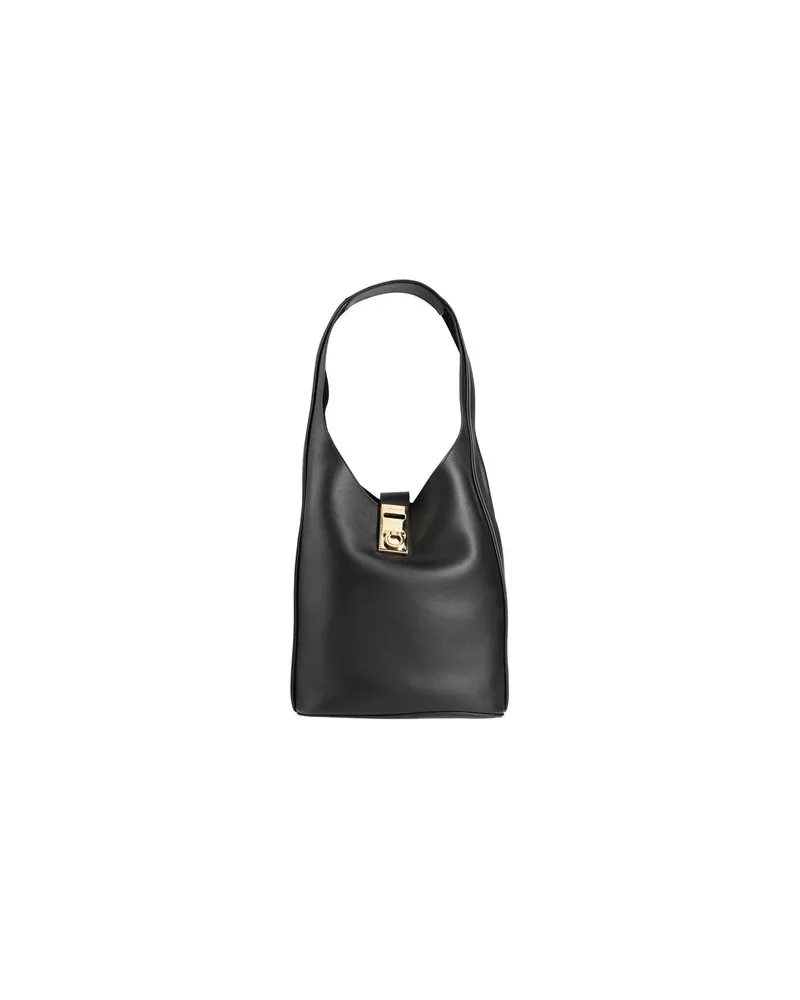 Ferragamo S.HOBO L. - TASCHEN - Schultertaschenauf YOOX.COM Schwarz