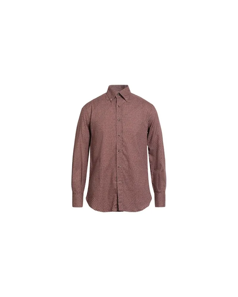Brunello Cucinelli TOPS - Hemdenauf YOOX.COM Ziegelrot