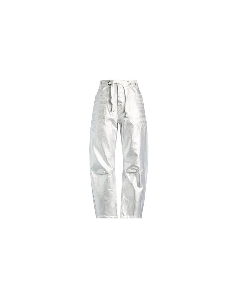 Free People HOSEN & RÖCKE - Jeanshosenauf YOOX.COM Silber