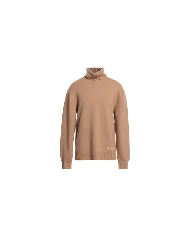 A.P.C. STRICKWAREN - Rollkragenpulloverauf YOOX.COM Kamel