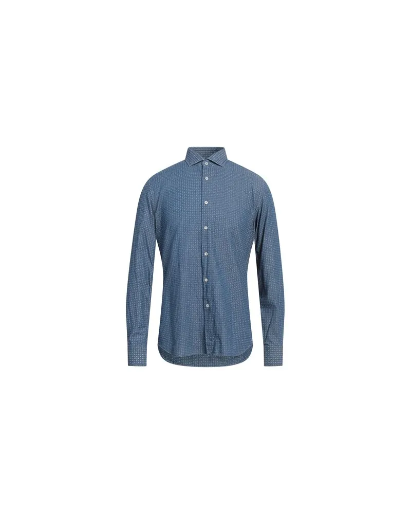 XACUS TOPS - Jeanshemdenauf YOOX.COM Blau