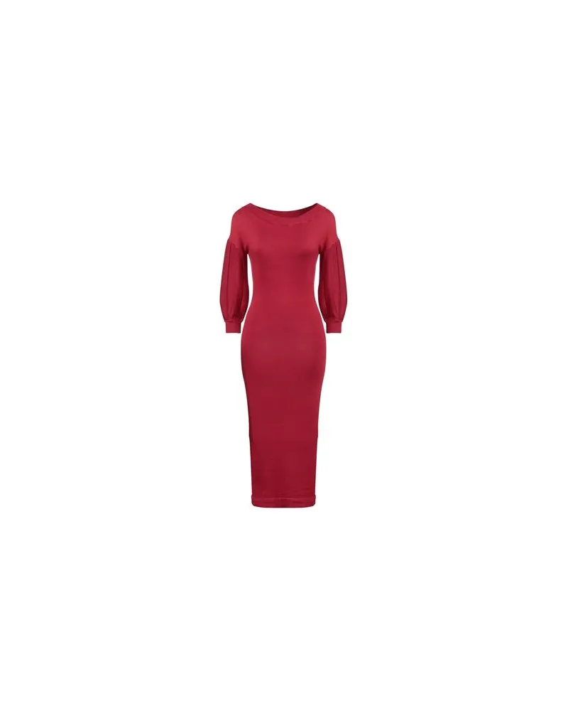 Twin-Set KLEIDER - Midi-Kleiderauf YOOX.COM Ziegelrot