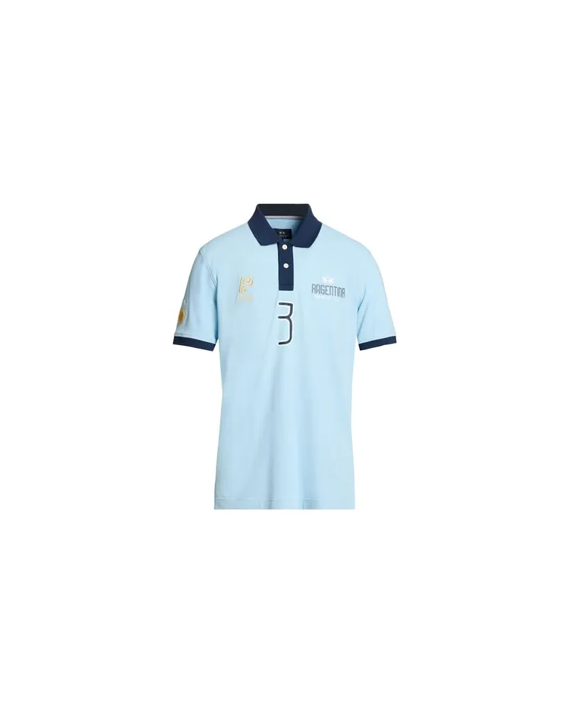 La Martina TOPS - Poloshirtsauf YOOX.COM Himmelblau