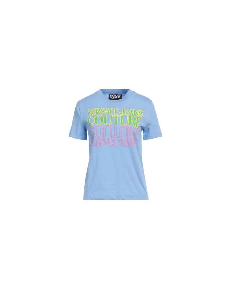 Versace Jeans TOPS - T-shirtsauf YOOX.COM Himmelblau