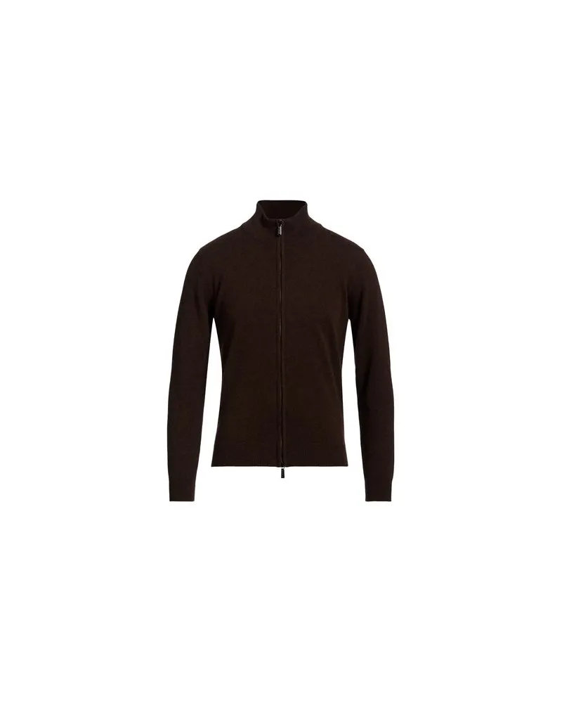 MOORER STRICKWAREN - Strickjackenauf YOOX.COM Dunkelbraun