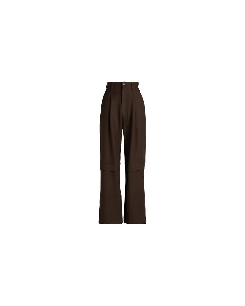 AMI Paris HOSEN & RÖCKE - Hosenauf YOOX.COM Dunkelbraun