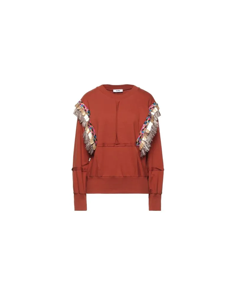 Jijil TOPS - Sweatshirtsauf YOOX.COM Rostrot