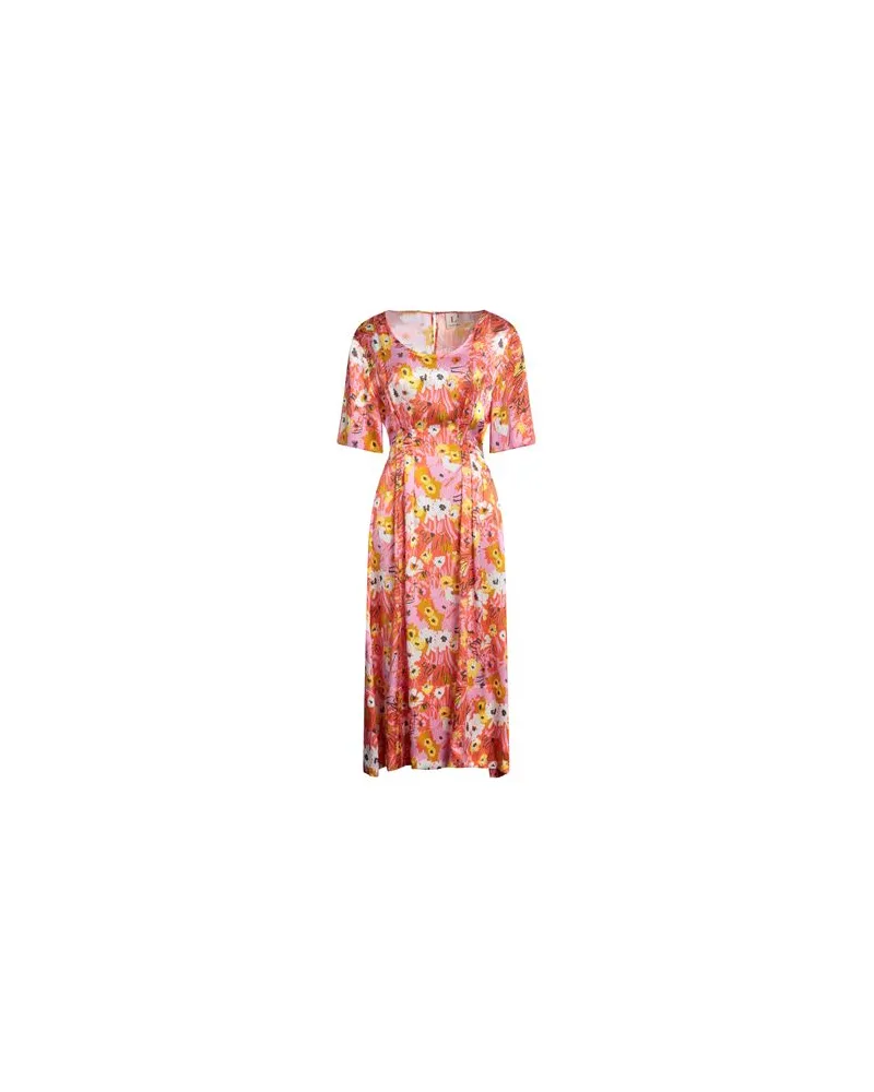 L'Autre Chose KLEIDER - Midi-Kleiderauf YOOX.COM Rosa