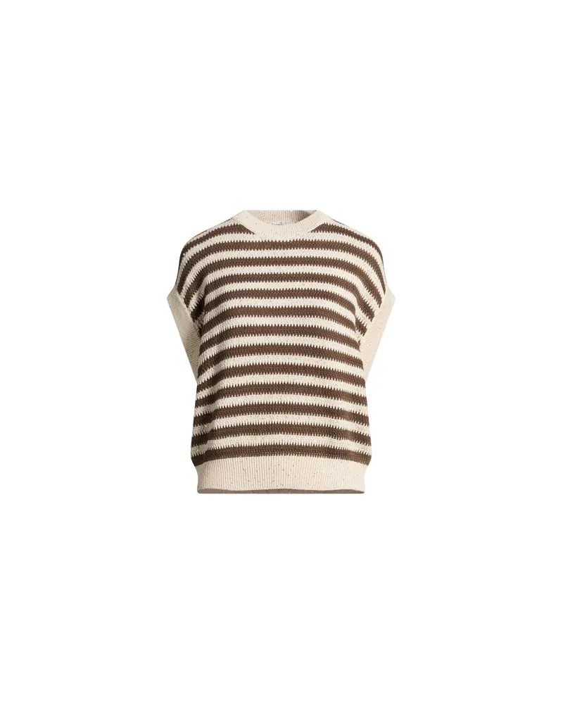 Brunello Cucinelli STRICKWAREN - Pulloverauf YOOX.COM Dunkelbraun