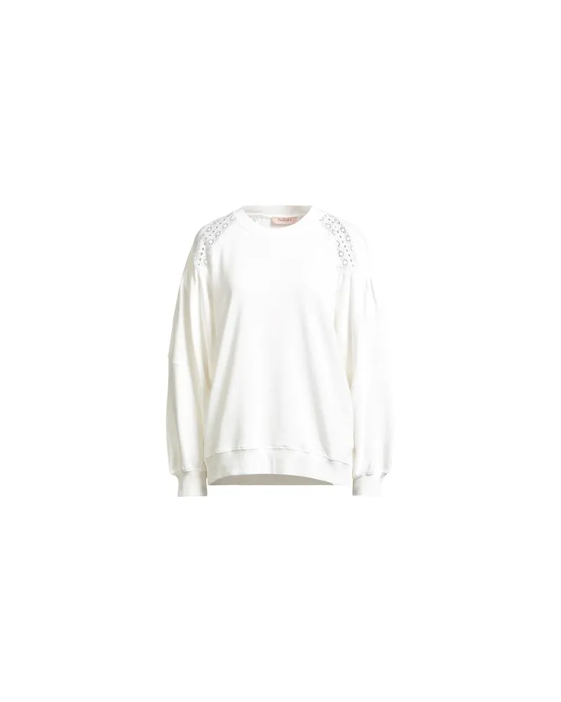 Twin-Set TOPS - Sweatshirtsauf YOOX.COM Weiß