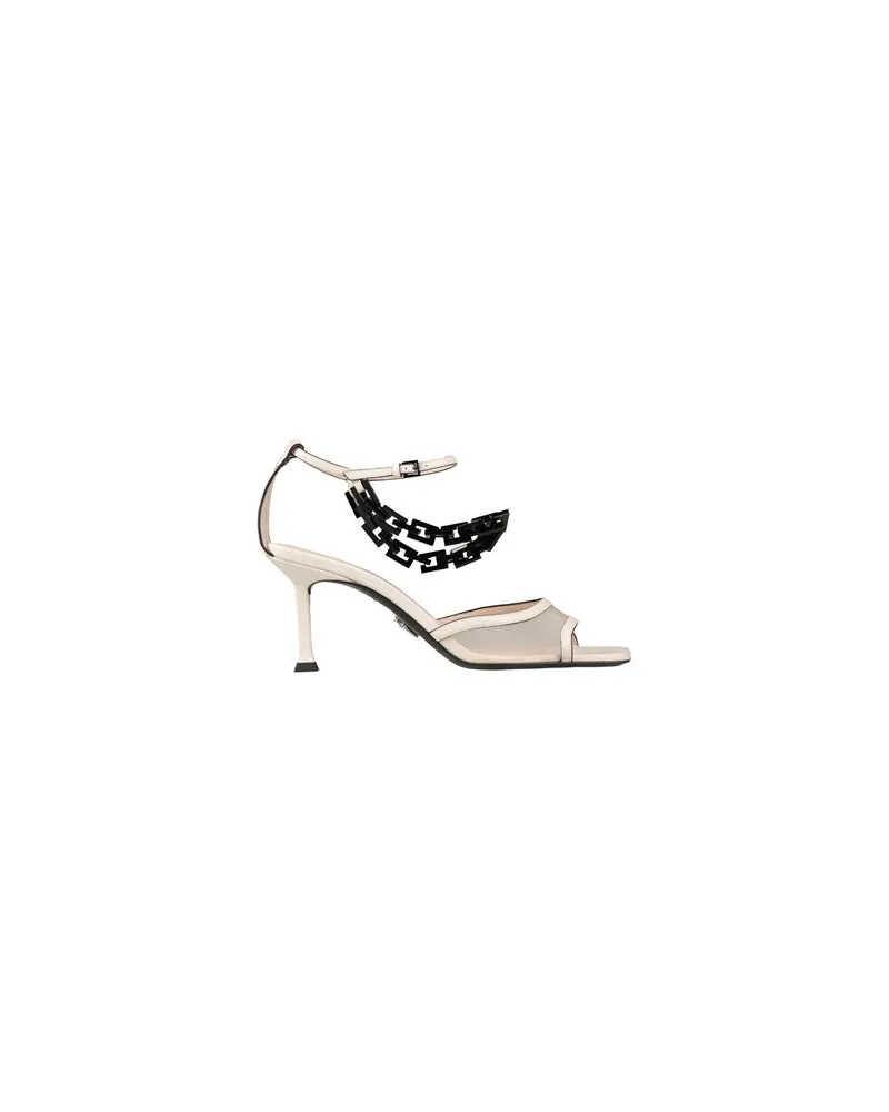 Cesare Paciotti SCHUHE - Sandalenauf YOOX.COM Cremeweiß