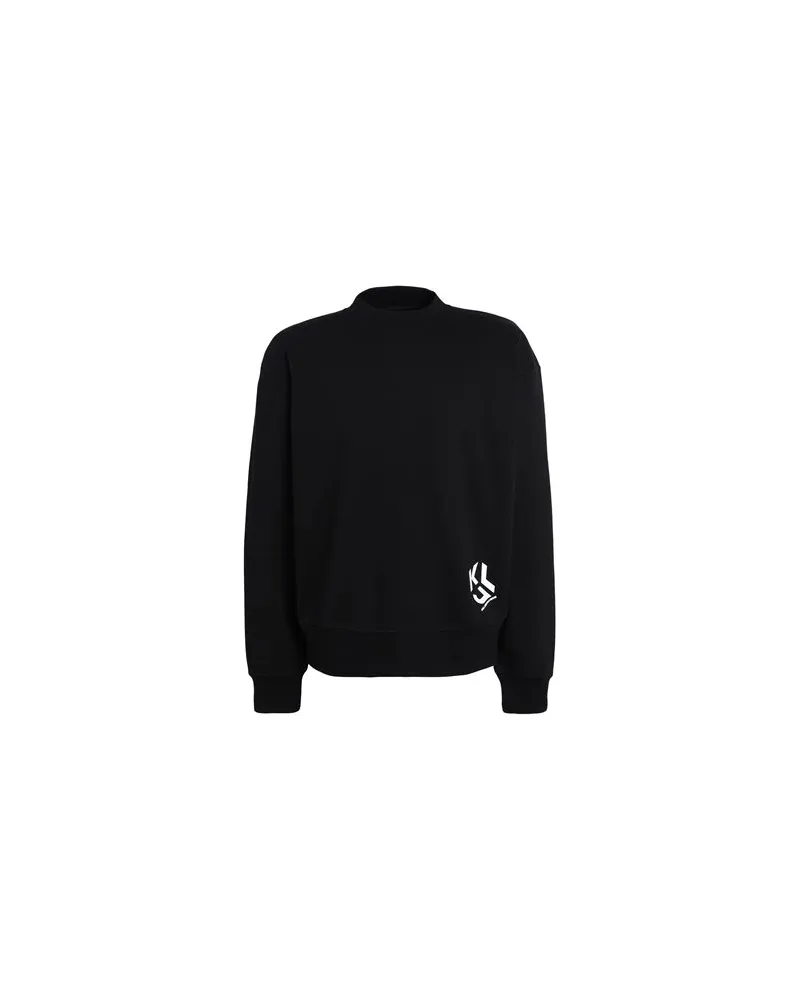 Karl Lagerfeld KLJ MONOGRAM LSLV SWEAT  - TOPS - Sweatshirtsauf YOOX.COM Schwarz