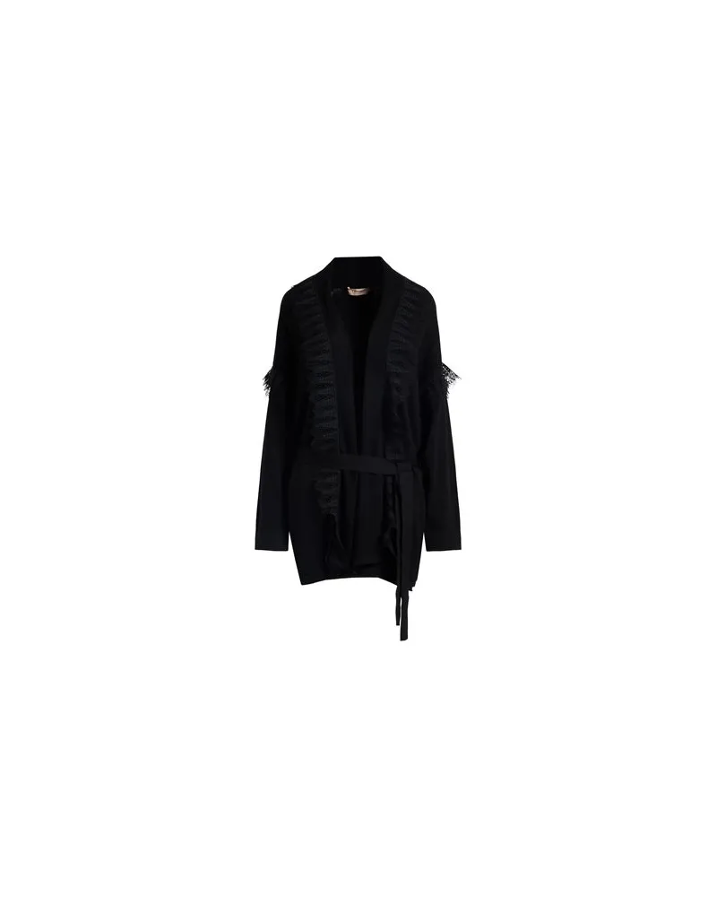 Twin-Set STRICKWAREN - Strickjackenauf YOOX.COM Schwarz