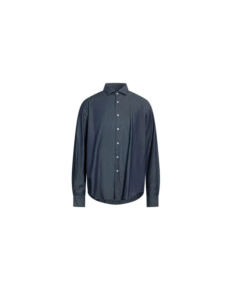 XACUS TOPS - Jeanshemdenauf YOOX.COM Blau