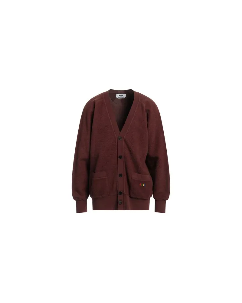 MSGM STRICKWAREN - Strickjackenauf YOOX.COM Schokobraun