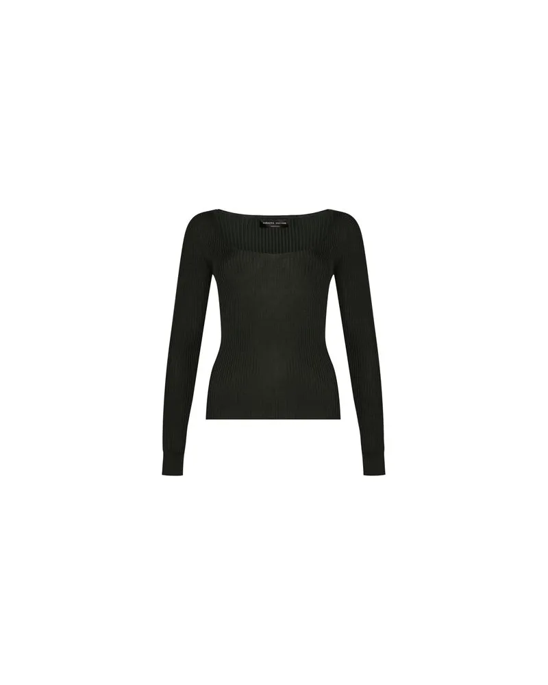 Roberto Collina STRICKWAREN - Pulloverauf YOOX.COM Dunkelgrün