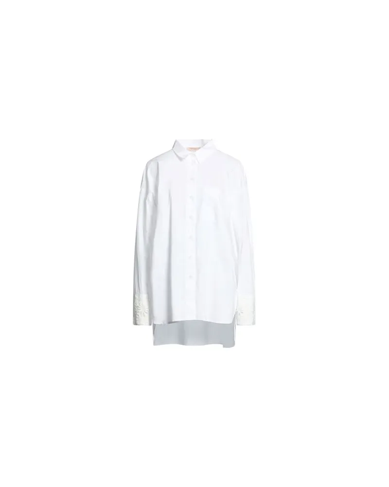 Twin-Set TOPS - Hemdenauf YOOX.COM Weiß