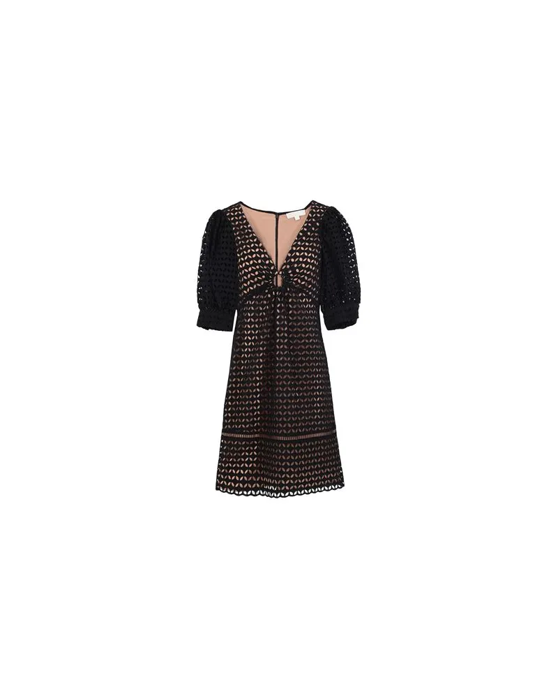 Michael Kors GEO EYELET MINI DRESS   - KLEIDER - Mini-Kleiderauf YOOX.COM Schwarz