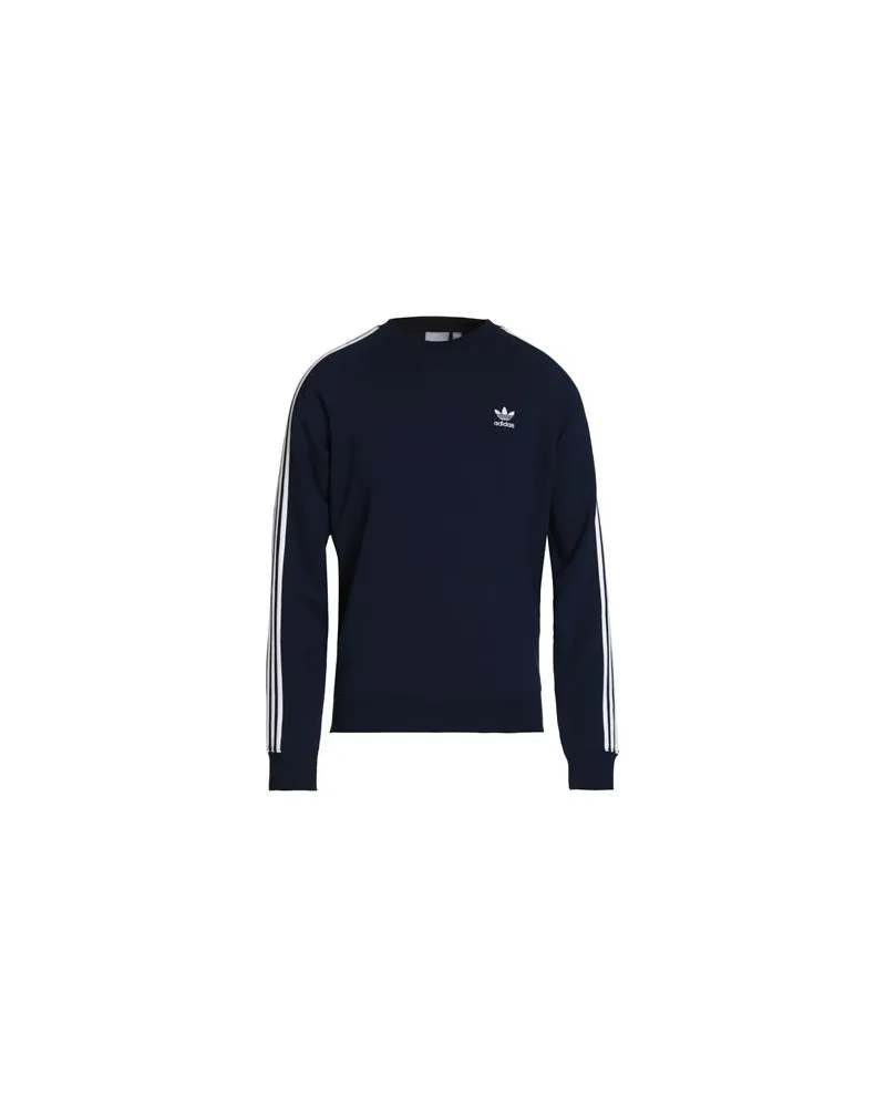 adidas 3-STRIPES CREW  - TOPS - Sweatshirtsauf YOOX.COM Marineblau