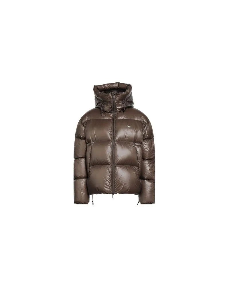 Emporio Armani JACKEN & MÄNTEL - Pufferjacken & Daunenjackenauf YOOX.COM Maulwurfsgrau