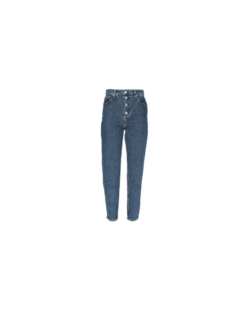 Calvin Klein MOM JEANS  - HOSEN & RÖCKE - Jeanshosenauf YOOX.COM Blau