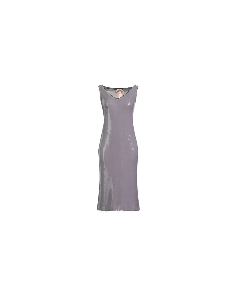 N° 21 KLEIDER - Midi-Kleiderauf YOOX.COM Grau
