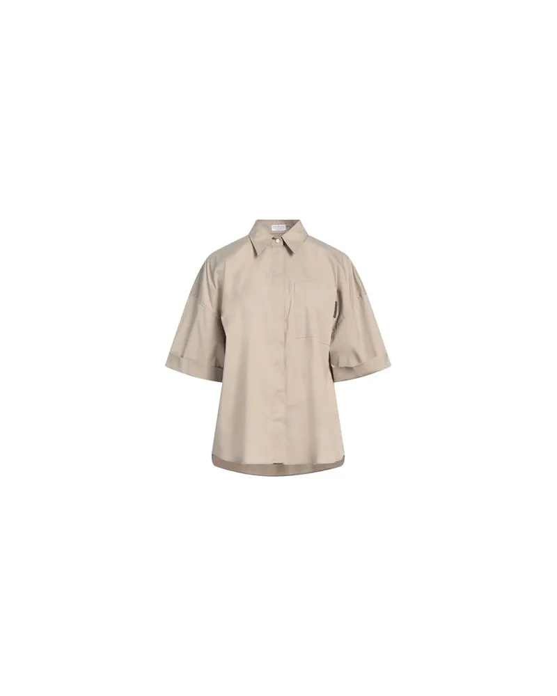 Brunello Cucinelli TOPS - Hemdenauf YOOX.COM Militärgrün