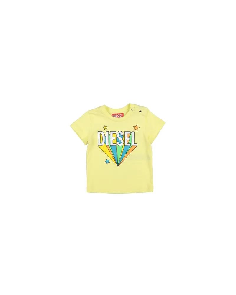 Diesel TOPS - T-shirtsauf YOOX.COM Pastellgelb