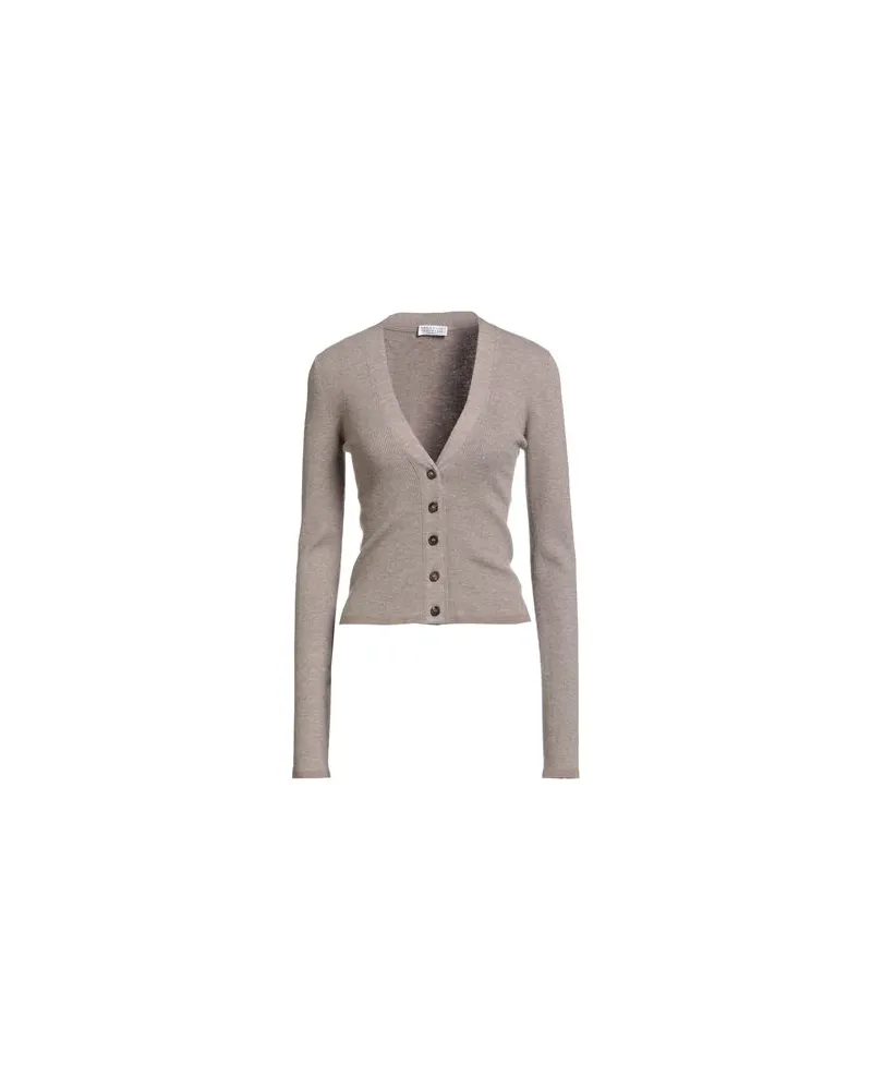Brunello Cucinelli STRICKWAREN - Strickjackenauf YOOX.COM Hellbraun
