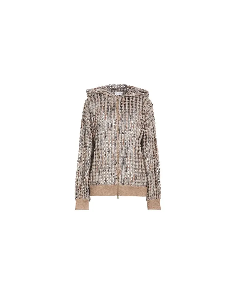Brunello Cucinelli STRICKWAREN - Strickjackenauf YOOX.COM Maulwurfsgrau