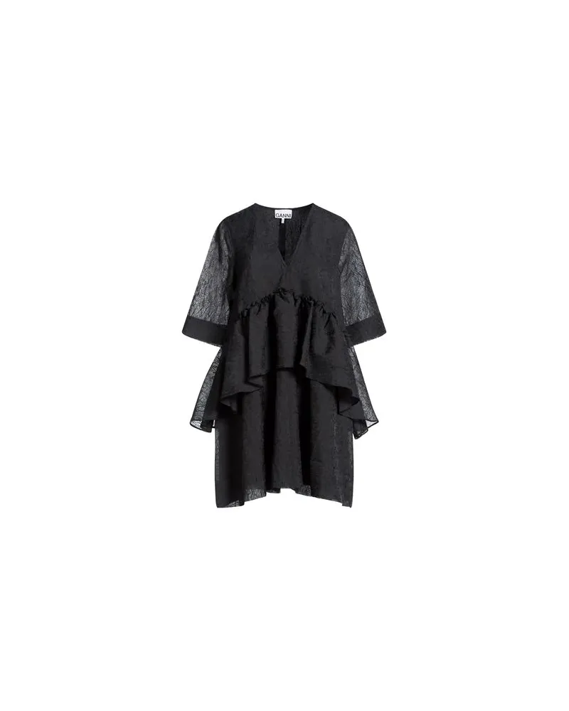 Ganni KLEIDER - Mini-Kleiderauf YOOX.COM Schwarz
