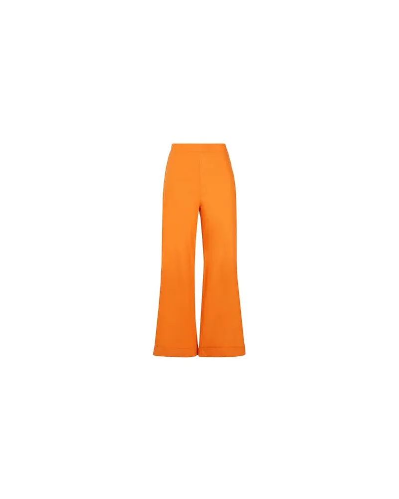 8 by Yoox COTTON PANTS WITH BASQUE  - HOSEN & RÖCKE - Hosenauf YOOX.COM Orange