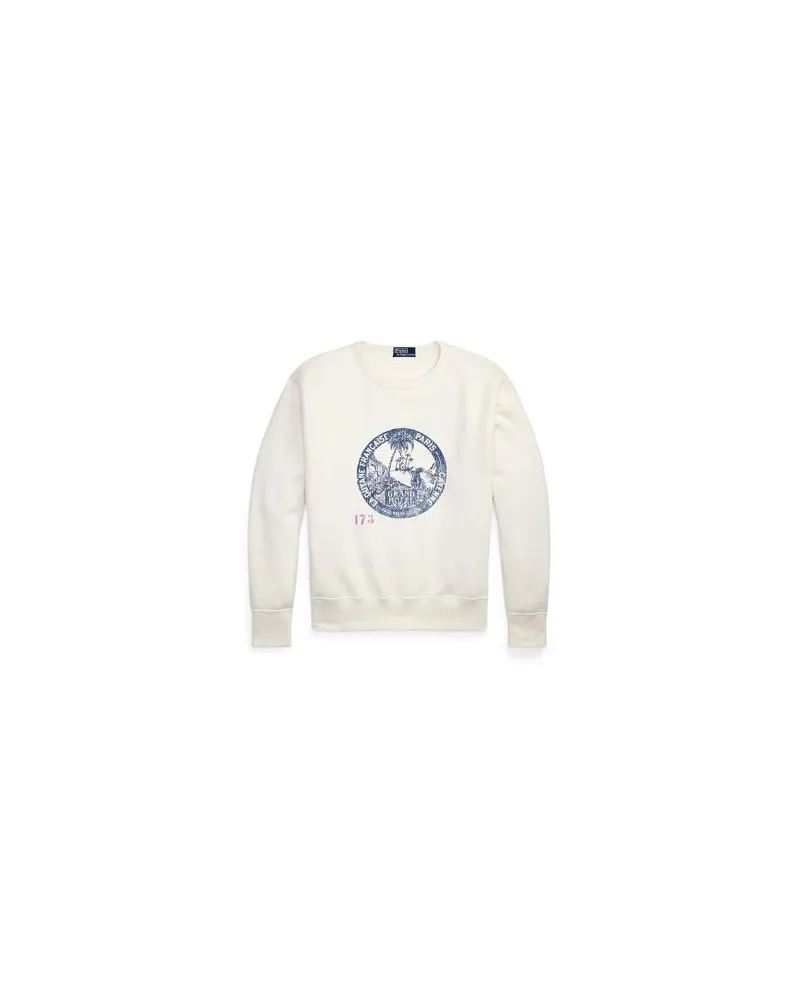 Ralph Lauren VINTAGE FIT FLEECE GRAPHIC SWEATSHIRT  - TOPS - Sweatshirtsauf YOOX.COM Weiß