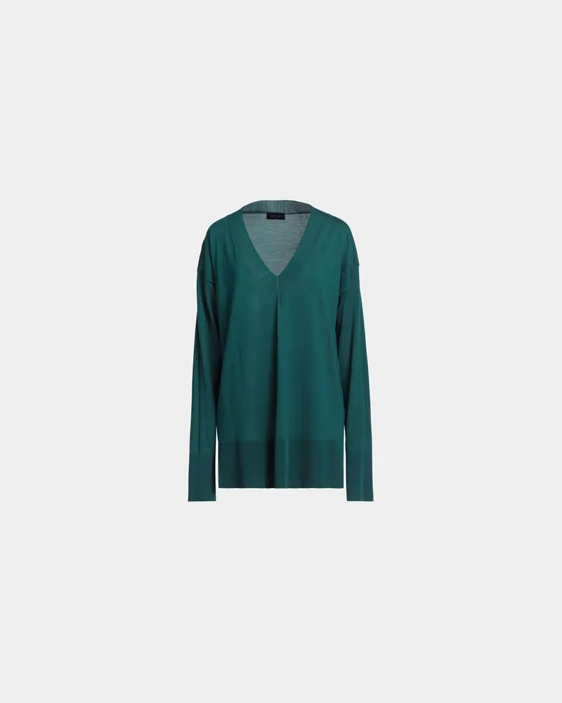 Roberto Collina STRICKWAREN - Pulloverauf YOOX.COM Dunkelgrün