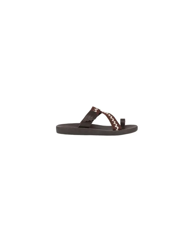 Ancient Greek Sandals SCHUHE - Zehentrennerauf YOOX.COM Dunkelbraun