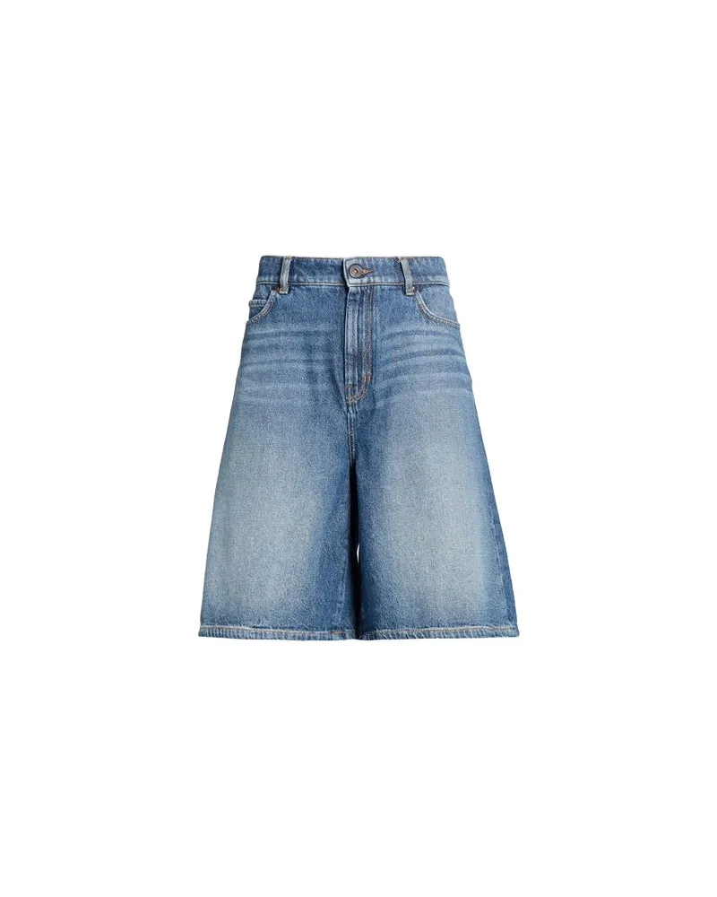 Max Mara HOSEN & RÖCKE - Jeansshortsauf YOOX.COM Blau