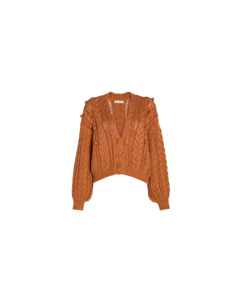 Ulla Johnson STRICKWAREN - Strickjackenauf YOOX.COM Lederfarben