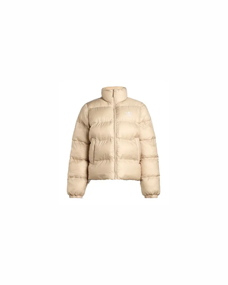 adidas SHORT PUFFER - JACKEN & MÄNTEL - Pufferjacken & Daunenjackenauf YOOX.COM Beige