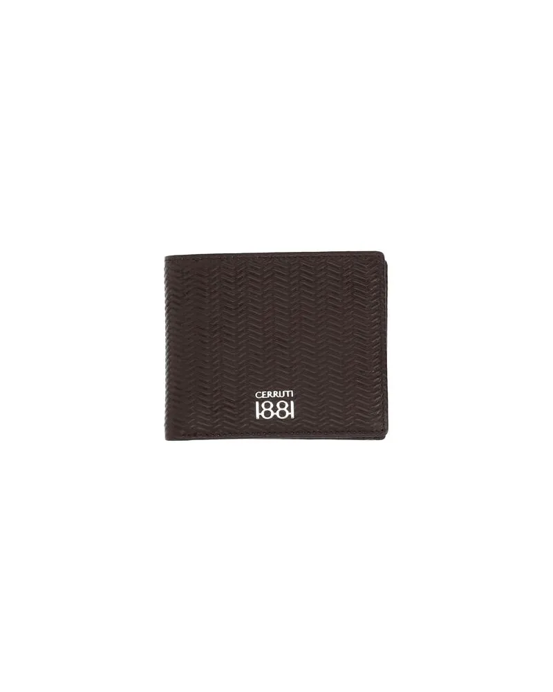 Cerruti 1881 Kleinlederwaren - Brieftaschenauf YOOX.COM Dunkelbraun