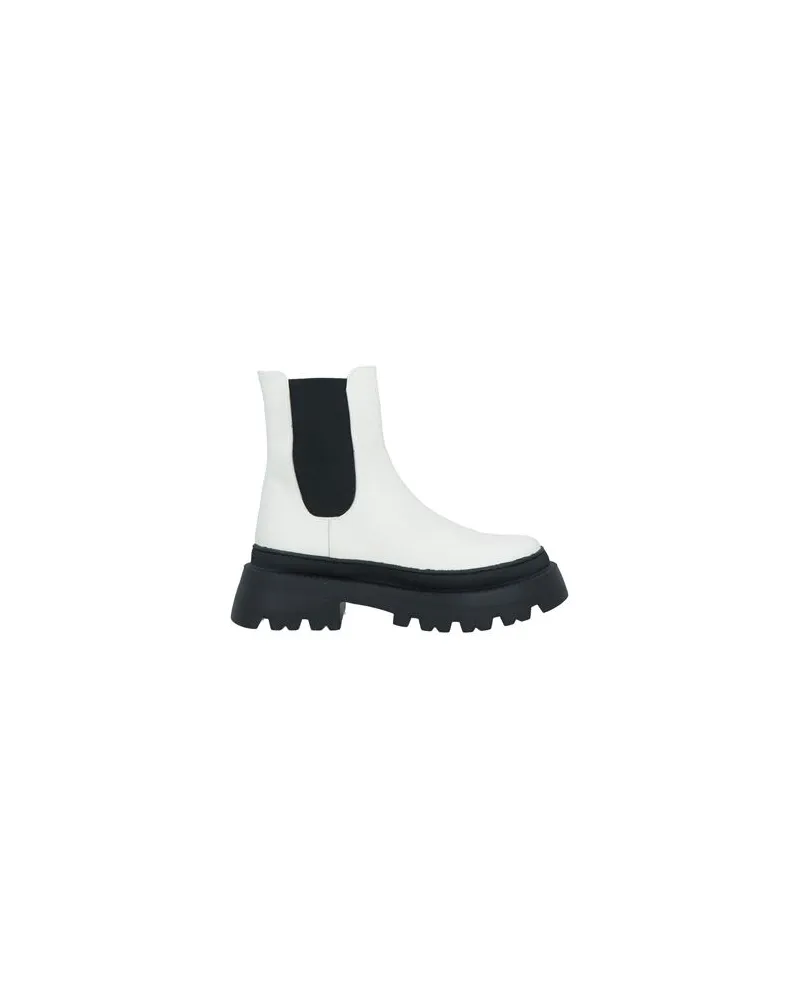 O.X.S. SCHUHE - Stiefelettenauf YOOX.COM Cremeweiß