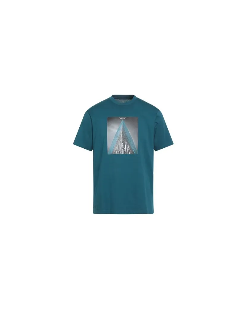 Armani Exchange TOPS - T-shirtsauf YOOX.COM Aquamarin