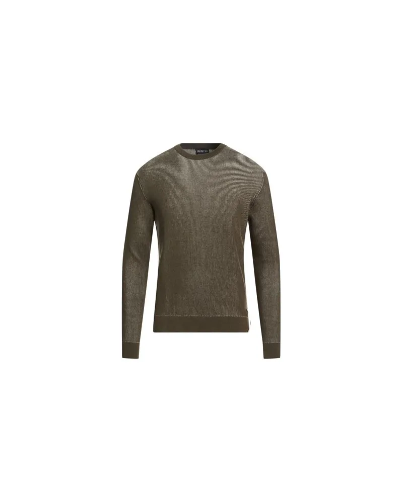 DISTRETTO12 STRICKWAREN - Pulloverauf YOOX.COM Militärgrün